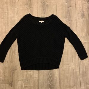 3/$20 American Eagle Scoop Neck Black Sweater